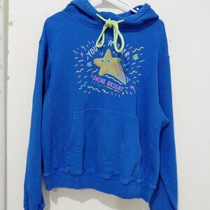 Mokuyobi Blue Sweatshirt Hoodie Oversized Relaxed Fit Blue Star  Size Small USA